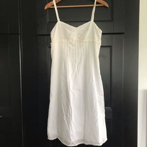 White cotton summer dress